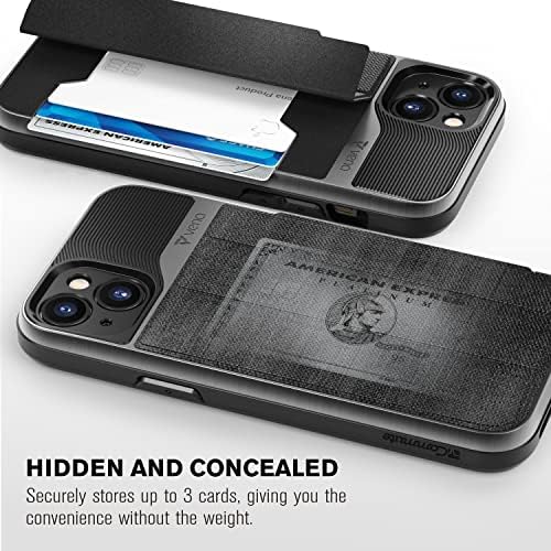 Чанта-портфейл VENA vCommute, съвместим с Apple iPhone 14 Plus (6,7 инча), (защита от падане на военен проба),