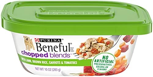 Purina Beneful Сос, мокра кучешка храна с високо съдържание на протеин, прахообразни смеси с агнешко месо - (8) 10 грама. Буркани