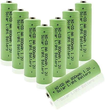 20 Опаковки Комбинирана AA NiCd 1,2 На 800 mah Акумулаторна Батерия за Слънчева Външно Осветление Лампи Градина