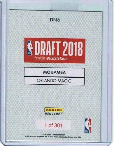 2018 М Bamba Орландо Меджик Начинаещ №6 На драфте НБА Instant карта Панини №dn6 - Баскетболни карти за начинаещи