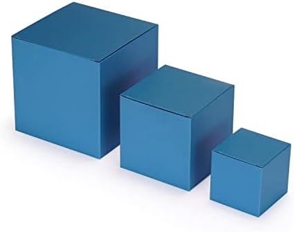 Обикновените Малки кутии Подарък от Лъскава хартия с капаци Различни размери, 2x2x2 3x3x3 4x4x4 в опаковка по