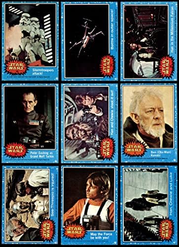 Topps 1977 Star Wars Series One Пълен комплект (Син кант) (карта) NM+