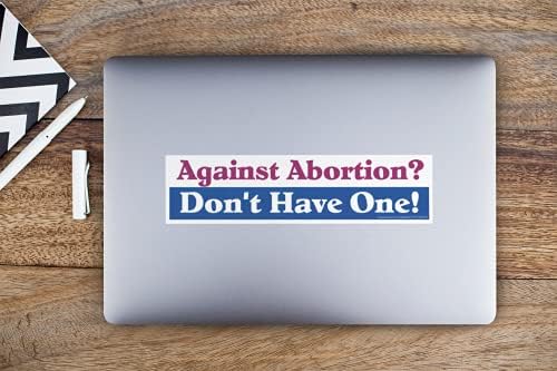 Против абортите, да не се допуска аборт – Стикер върху бронята Pro-Choice (избор на размер от 8,75 на 2,25 инча