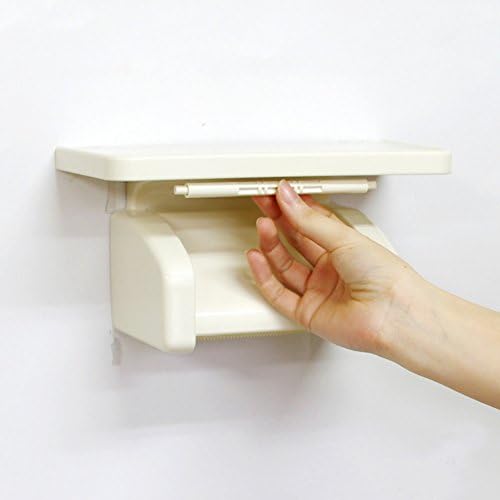 Титуляр на ролка тоалетна хартия, рафт за тоалетна хартия, Удобен вид на инсталация Водоустойчива кутия за тоалетни принадлежности Стенен тип закрепване на Притеж