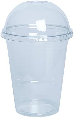 Удобна опаковка [100 грама] 16 грама. Кристално Чисти Пластмасови Чаши С Капаци Куполообразными