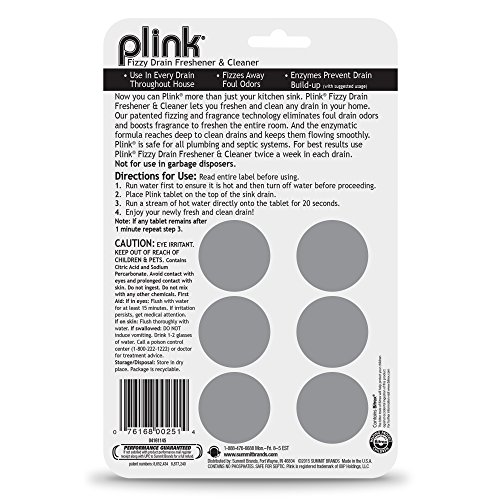 За пречистване и дезодорант за отстраняване на отпадъци Plink 9013, Разнообразна опаковка, 20 порции, Ароматизатори