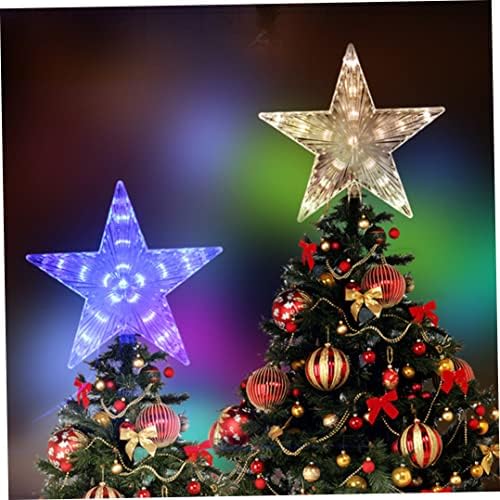 Коледно Дърво Topper Блестяща Коледна Украса Led Светещо Коледно Дърво Звезда Вечерни Фестивал Украшение Коледно