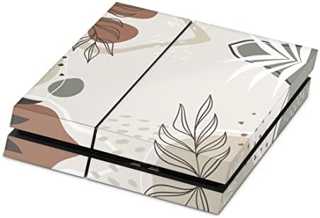 Кожата ZOOMHITSKINS за PS4, съвместим с Playstation 4, Слънчогледи, Летни цветя, Бяло-жълти Сладки, кожа за 1 конзола PS4, здрав