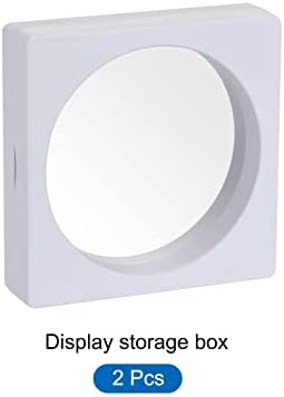 MECCANIXITY Плаващ Рамка на Притежателя на Дисплея Поставка 3D Кутия За Показване на Бижута 3,54x3,54x0,79 инча Бяла