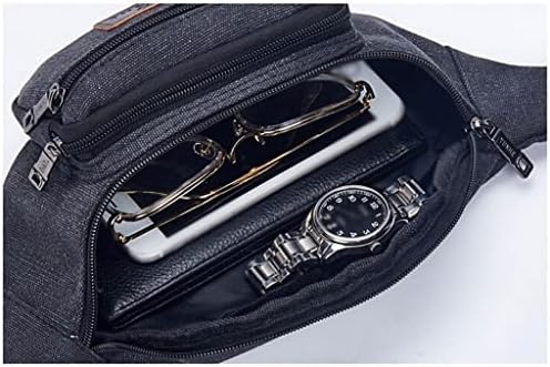 DCOT Спортни джобове за мъже и Жени, Спортна чанта за отдих на Открито, чанта за мобилен телефон, Холщовая чанта (Цвят: черен Размер: 33 см, 7 х 16 см)