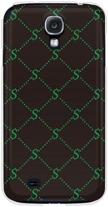 Монограм Second Skin S Черно x Зелено (прозрачен) Дизайн от ROTM/за Galaxy S4 SC-04E/docomo DSCC4E-PCCL-202-Y348