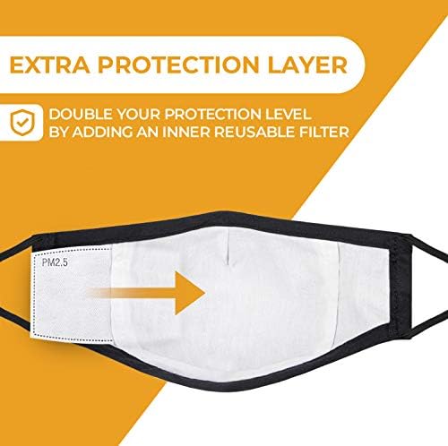 Маска за лице с мед покритие, Допълнителен защитен слой, за да джоба си торбичка и шнурком, Регулируеми ушни панти и тел