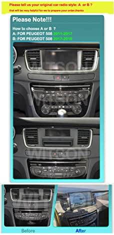 Android 12 Автомобилна Стерео за Peugeot 508 2011-2018 GPS Радио, Аудио и Видео Плейър Восьмиядерный Сензорен Вградена