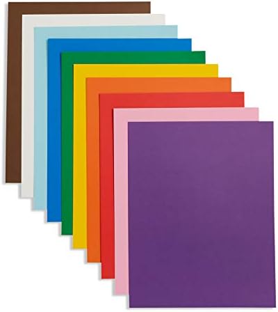 Blue Summit доставя ярка бяла дъска за плакати, малки размери 9 x 12 см, 50 опаковки, с Различни цветове, За използване в класната стая, училищни проекти или поделках, Обемна ?