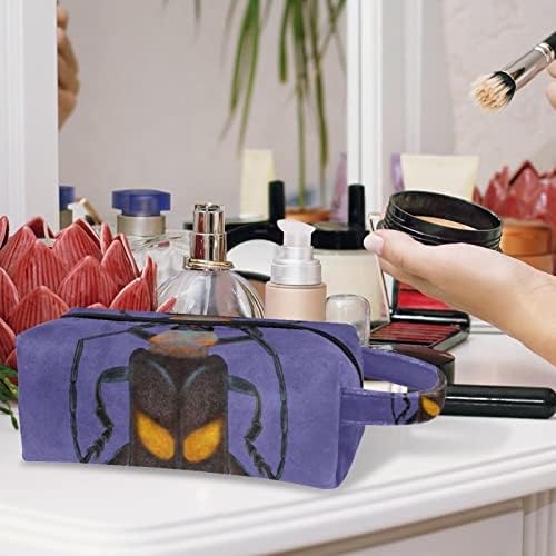 TBOUOBT козметични чанти, козметични чанти за Грим за Жени, Малки Пътни Чанти За Грим, карикатура с изображение на петел-хлебарка