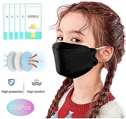 100 БР Детски маски за Еднократна употреба 4-Жична Face_Mask Защитни Дишащи Предпазни маски за лице за Ежедневна употреба