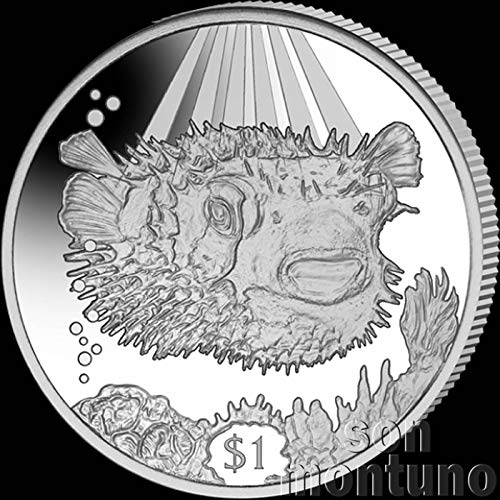 РИБИ-ТАРАЛЕЖ - Британски Вирджински острови 2019 г., Не Обращающаяся Медно- никелова монета в купюри от един долар на стойност