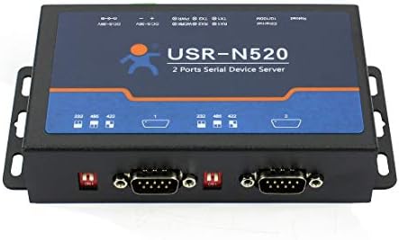 ЮЕСАР-N520 Сериен сървър Ethernet TCP IP Конвертор Двойна Последователно устройство RS232 RS485 RS422 с опросом няколко силите
