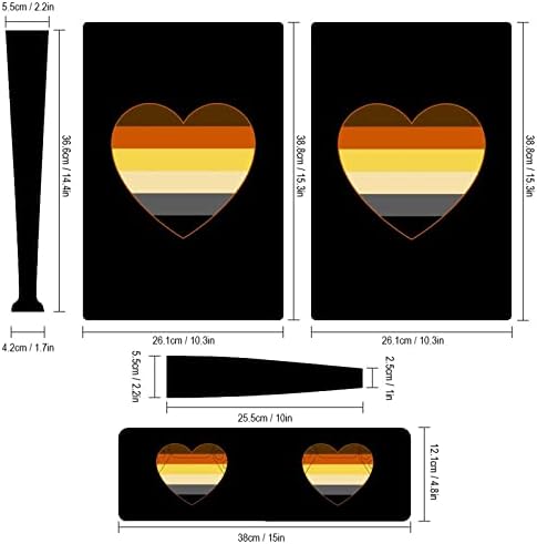 Флаг на Гордостта на ЛГБТ във формата на Сърце, Стикер на кожата, Калъф за PS5 Digital Edition, Стикери за конзолата PS5 и контролер, Устойчиви на надраскване