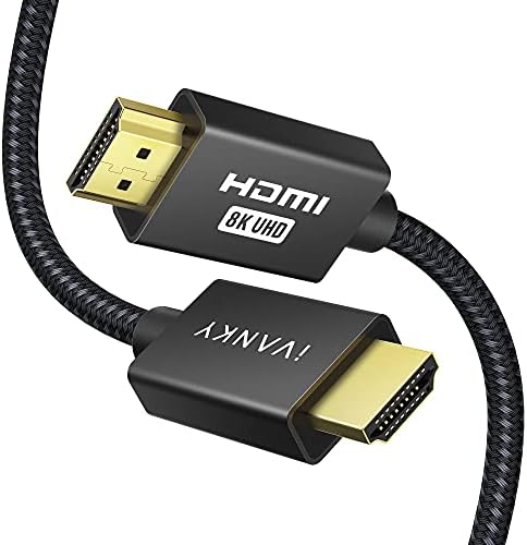 IVANKY 8K HDMI 2.1 Кабел 48 gbps 3,3 фута, Високата HDMI кабел в оплетке, 4K @ 120 Hz 8K @ 60 Hz eARC HDR HDCP 2,2