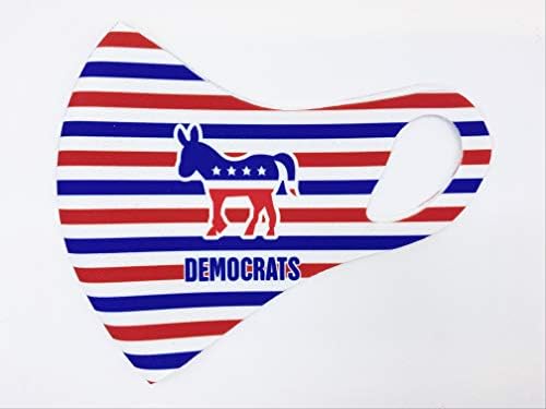Дизайнерски маска за лице на Демократическата партия: Защита, която можете да носите по цял ден (Голяма)