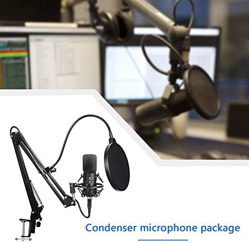 HGVVNM Професионален Окачен Микрофон Комплект за Директно Излъчване на Звукозаписи Кондензаторен Микрофон Комплект