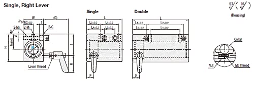 Линейна втулка блок възглавници Witproton с Зажимными Рычагами - Единично буш 20 мм 1бр