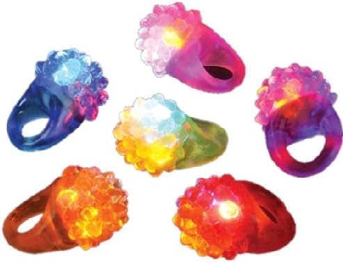 Комплект от мига на Пандой, състоящ се от 4 Разноцветни led пръстени с подсветка Jelly Berry