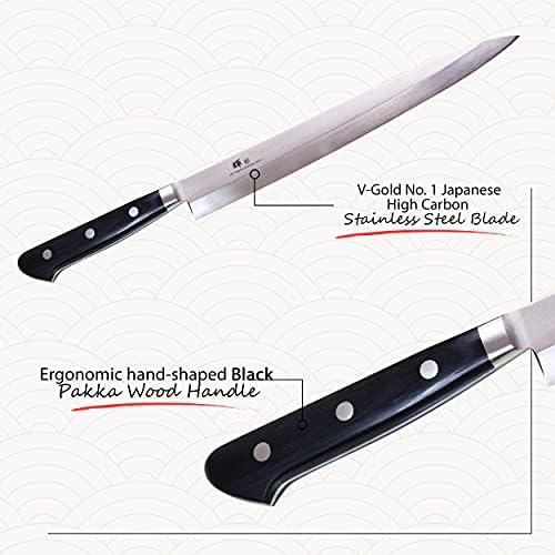 JCK ОРИГИНАЛЕН Японски поварской нож Kagayaki, KG-18 Professional Yanagiba 240 mm (нож за сашими, Суши), Професионални Кухненски нож VG-1 от Високо японска неръждаема стомана Pro с ергономи?