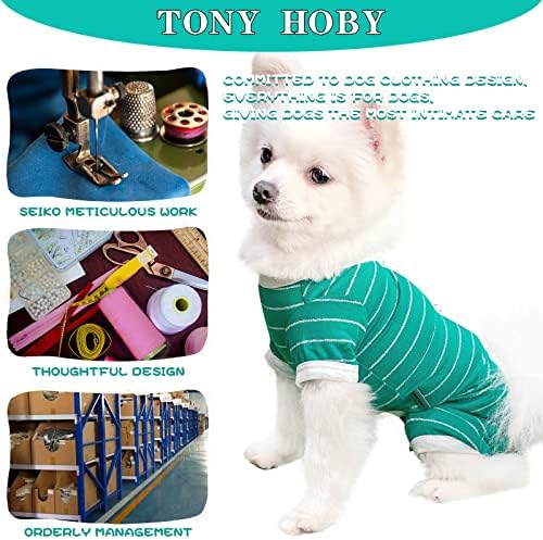 Пижами за кучета ТОНИ HOBY, Лятна Тениска за Кучета, Гащеризон за кучета, Дишаща Възстановителен Костюм на 4 Крака за