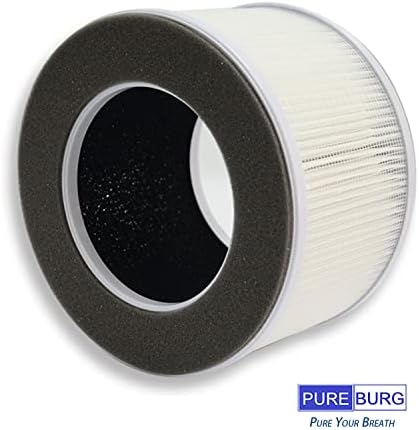 PUREBURG 2 комплекта сменяеми HEPA-филтри, съвместими с почистване на въздуха Greenote AP10, част # AP10-F3