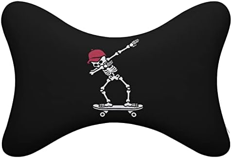 Възглавница за врата с виртуален скелет за Скейтборд, 2 броя, Удобна Автоматична Възглавница За главата с останалите, Дишаща