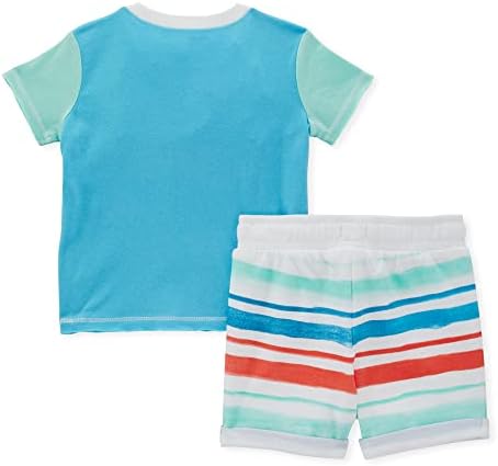 Комплект ризи и панталони на бърт Bees Бебе за малки момчета, Набор в горната и Долната дрехи от органичен памук