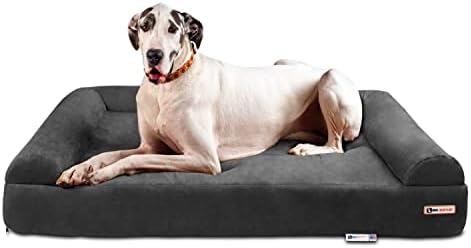 Ортопедично легло за кучета Big Баркър 7 Sofa Edition - Легла за големи Кучета, Произведени от ортопедична пяна - Тъмно