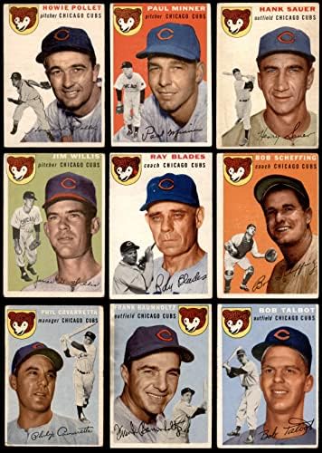 1954 Topps Chicago Cubs Набор от команди Chicago Cubs (Комплект) ДОБРИ Къбс