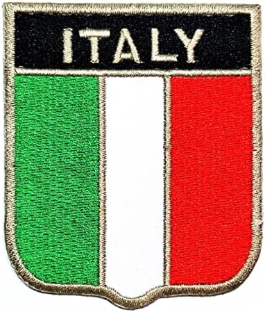 Салфетки плюс 2,6X2,3 инча. Нашивка с Флага на Италия, Националният Флаг на Страната, Бродирана Апликация, Ленти