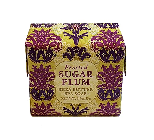 Комплект за празнични колекции Greenwich Bay Trading Company: Глазирани захар слива - 2 унции Мини-сапун в опаковка