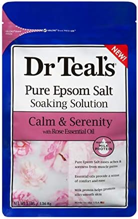 Набор от Dr Teals Спокойно & Serenity с етерично масло от рози (е Изработен въз основа на млечен протеин): Разтвор