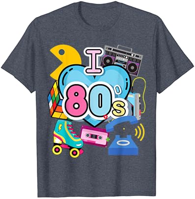 Тениска в стила на 80-те години с носталгия I Love the 80 's Trip Down Memory Lane в стил 80-те