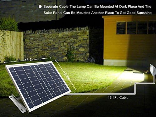 SUNLONG 120 LED Слънчеви Прожектори, Външни Непромокаеми Табели От Алуминиева Отливка, Охрана, Лампа за Гараж, Билборд, Двор, Паркинг, Двор