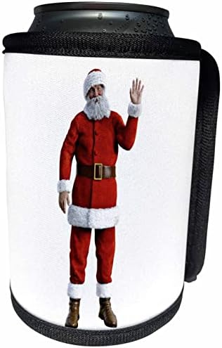 3. Дядо Коледа Приветственно те махат с ръка - Опаковки за бутилки-хладилника (cc_357291_1)