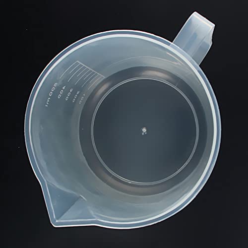 Jutagoss Мерителна 500 мл PP Пластмаса Градуированный Чаша Прозрачна за Лабораторни Кухненски Течности 1бр