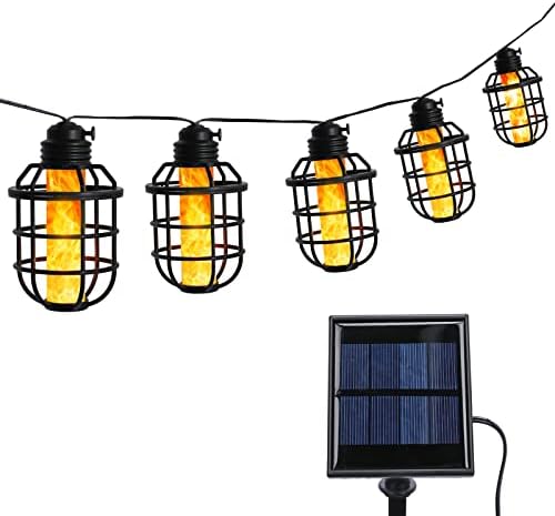 Vigdur Solar String Светлини, Гирлянди с играта на Пламъка, 20-подножието led Гирлянди за улица с 10 Водоустойчиви Декоративни