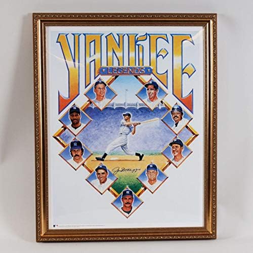 Джо Ди Маджо Подписа Принт-дисплей легенди на Янкис Рон Луис – COA JSA - С автограф от MLB Art