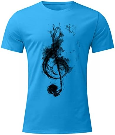 Летни мъжки тениски BEUU, Новост 2022 г., Мъжки Тениски с Къс ръкав и Музикален Графичен принтом, Младежки Тениски Slim