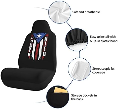 Седалките за столчета за автомобил Флаг Пуерто Рико Универсален Калъф За Седалки на автомобили Джипове Камиони