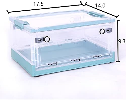 Кутия за съхранение на ASFSDF Прозрачна кутия сгъваема кутия за съхранение Кутия за съхранение със странична врата, Офис