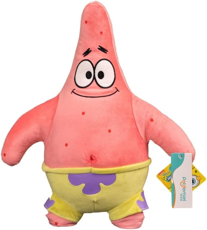 ЖИРАФИТЕ са Големи Плюшени ! 16-Цолови плюшени играчки Patrick Star - Меки и приятни за кожата - Страхотни подаръци