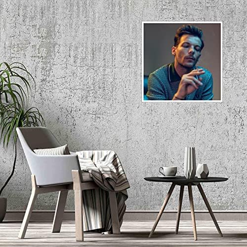 Плакат Луи Томлинсона с Тютюнопушенето, Щампи върху Платно, Монтиране на Изкуството За Домашен Офис обстановка, Без Рамка
