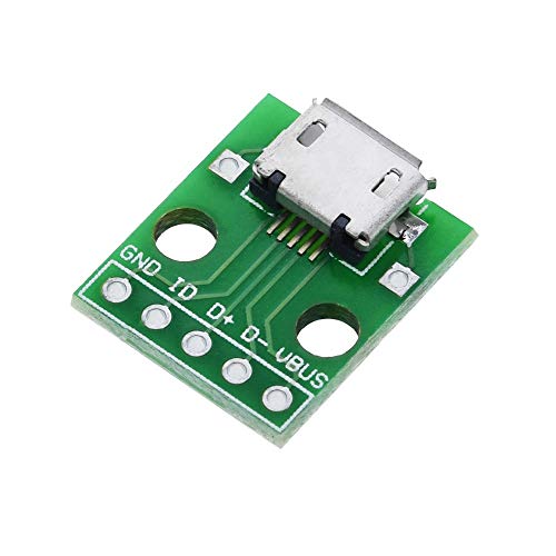 DAOKI 10 бр. Штекерный конектор DIY/Mini Micro USB за DIP-адаптер 2.54 мм 5pin Конектор-конектор Тип B USB2.0 Женски